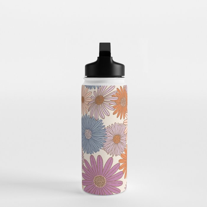 Boho Harvest Blooms - Cream Water Bottle Gallery Image 3