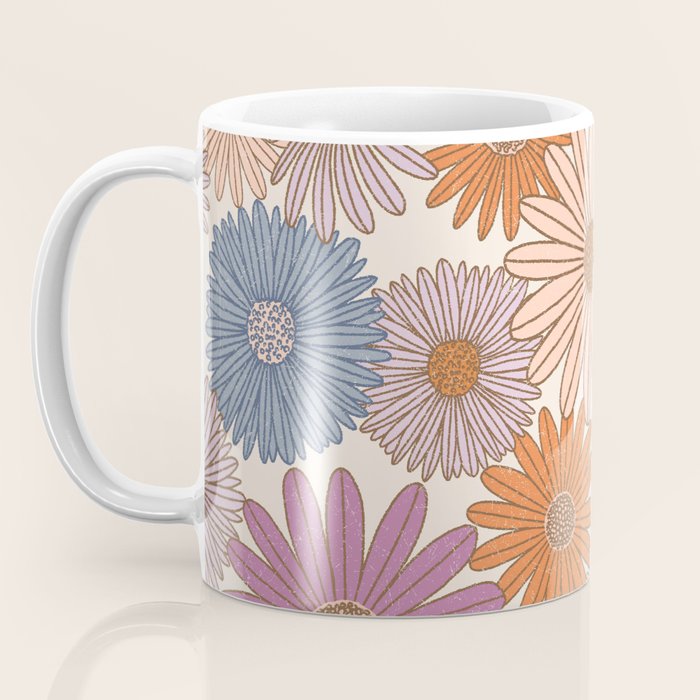 Boho Harvest Blooms - Cream Coffee Mug Gallery Image 3