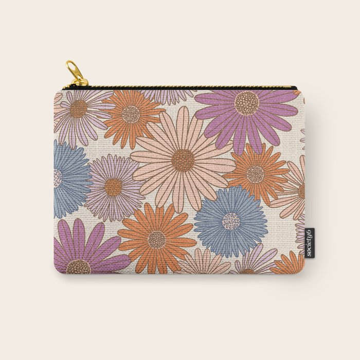 Boho Harvest Blooms - Cream Carry All Pouch Gallery Image 1