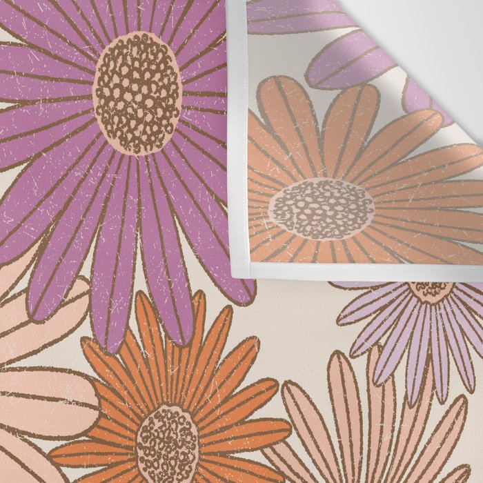 Boho Harvest Blooms - Cream Wall Tapestry Gallery Image 3