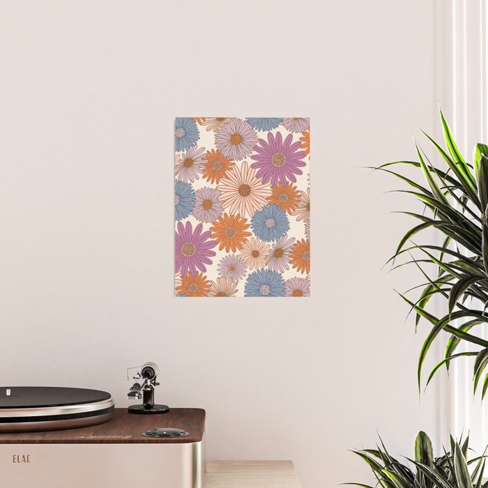 Boho Harvest Blooms - Cream Poster Gallery Image 2