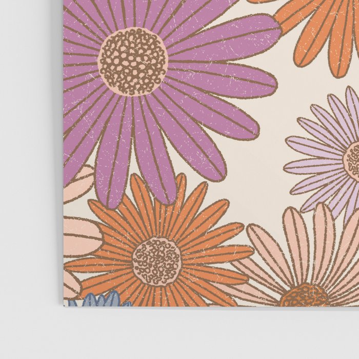 Boho Harvest Blooms - Cream Poster Gallery Image 3