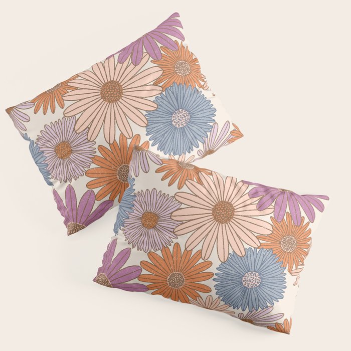 Boho Harvest Blooms - Cream Pillow Sham Gallery Image 3