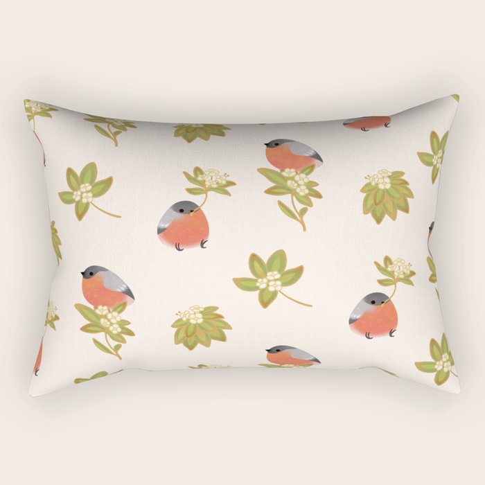 Eurasian bullfinch 2 Rectangular Pillow Gallery Image 2
