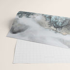 Enchanting Japanese Watercolor Ink Landscape Painting Wrapping Paper Gallery Image 2