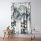 Enchanting Japanese Watercolor Ink Landscape Painting Window Curtain Gallery Image 5
