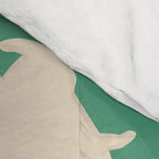 White Silly Cats Pattern Comforter Gallery Image 4