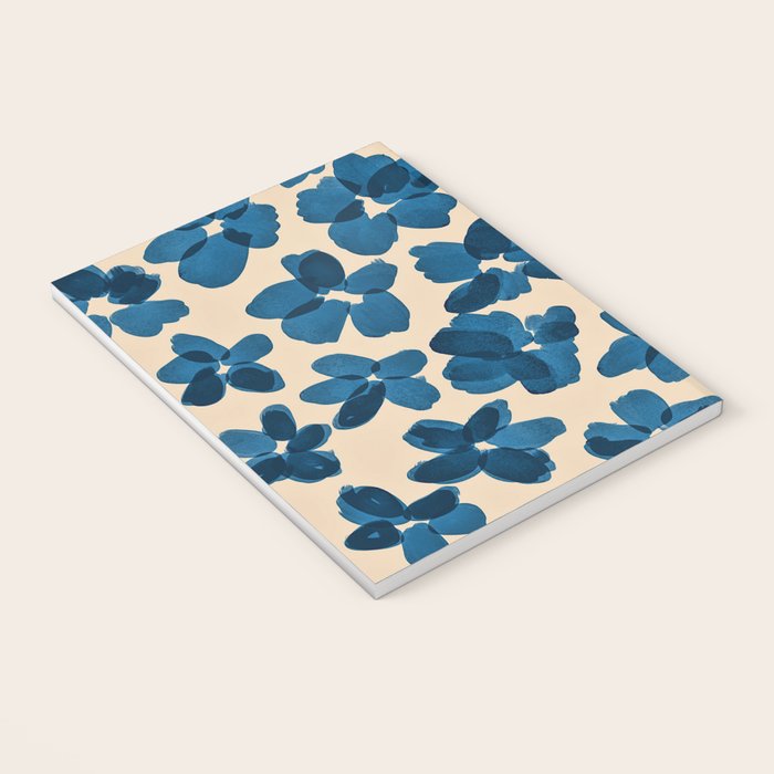 Deep Blue Flowers Notebook Gallery Image 3