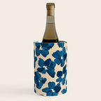 Deep Blue Flowers Wine Chiller Gallery Image 1