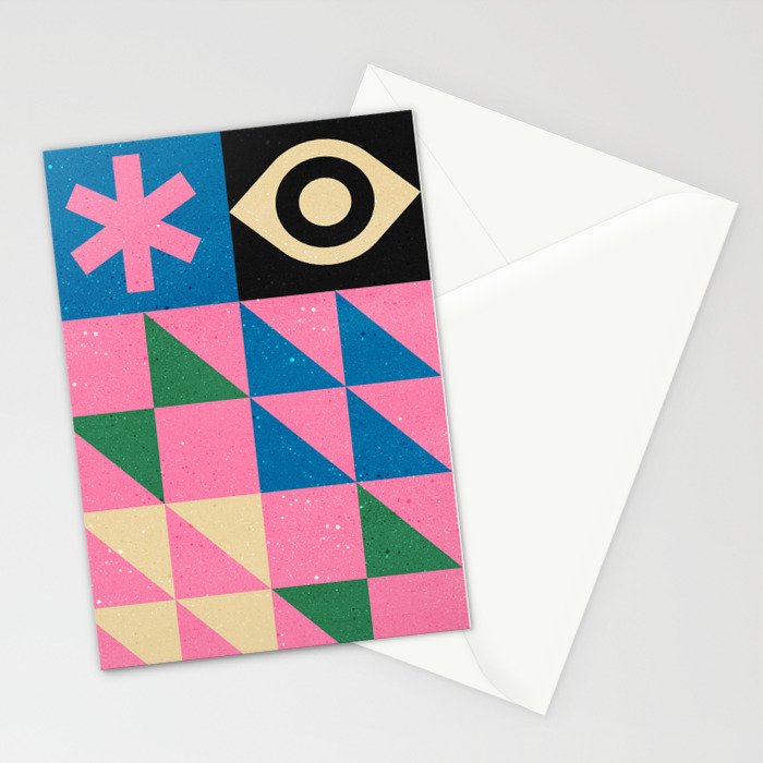 Funky Geometry Stationery Card Gallery Image 2