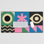 Funky Geometry Desk Mat Gallery Image 1