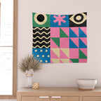 Funky Geometry Wall Tapestry Gallery Image 2
