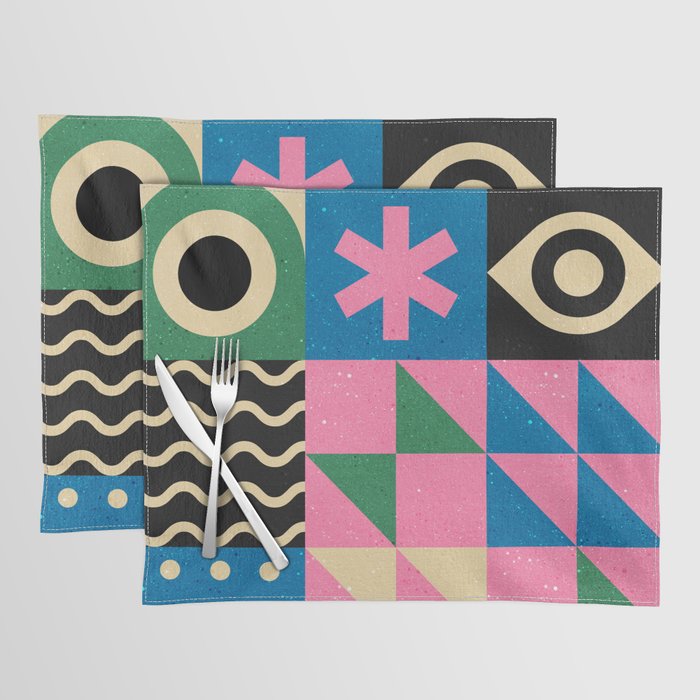 Funky Geometry Placemat Gallery Image 1