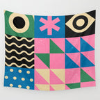 Funky Geometry Wall Tapestry Gallery Image 4