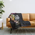 Flower Heart Spring Throw Blanket Gallery Image 1