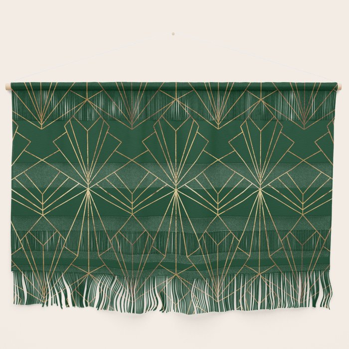 Art Deco in Emerald Green - Large Scale Wall Hanging Gallery Image 1