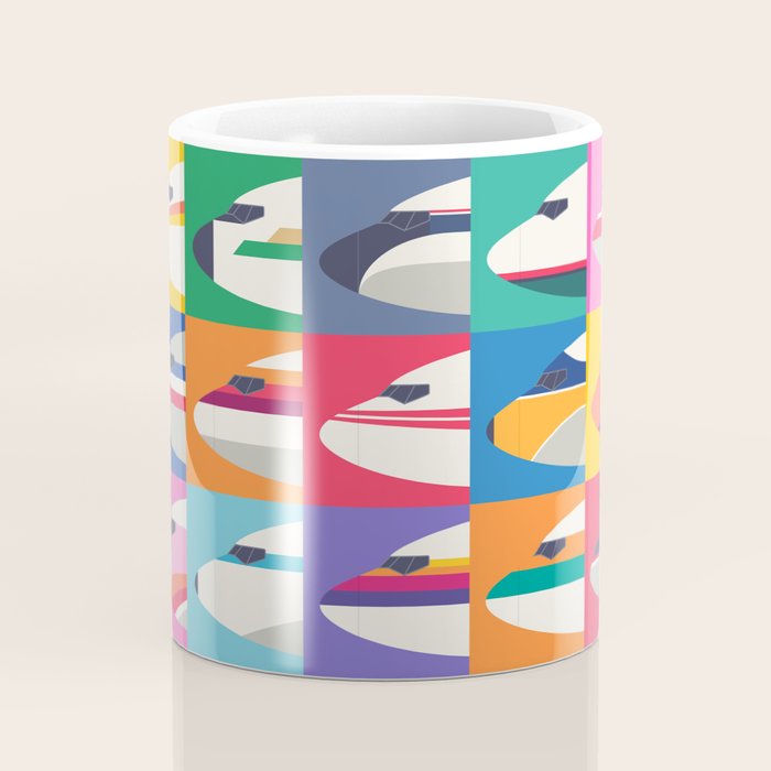 Retro Airline Nose Livery - USA Coffee Mug Gallery Image 4