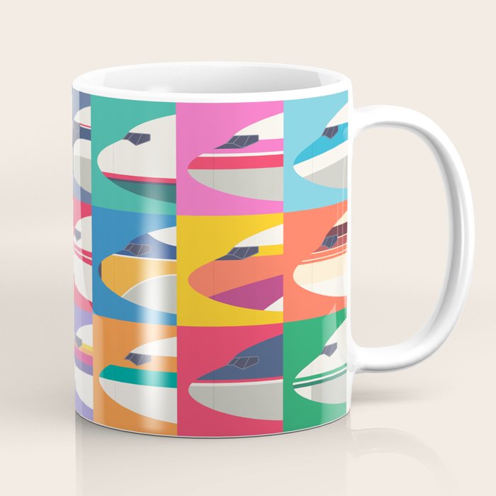 Retro Airline Nose Livery - USA Coffee Mug Gallery Image 1