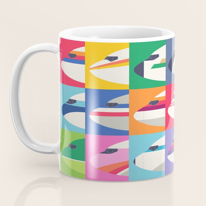 Retro Airline Nose Livery - USA Coffee Mug Gallery Image 3