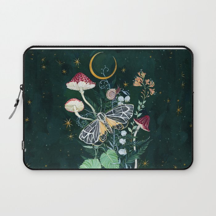 Mushroom night moth Laptop Sleeve Gallery Image 1
