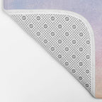 Pastel Rainbow Watercolor Clouds Bath Mat Gallery Image 2
