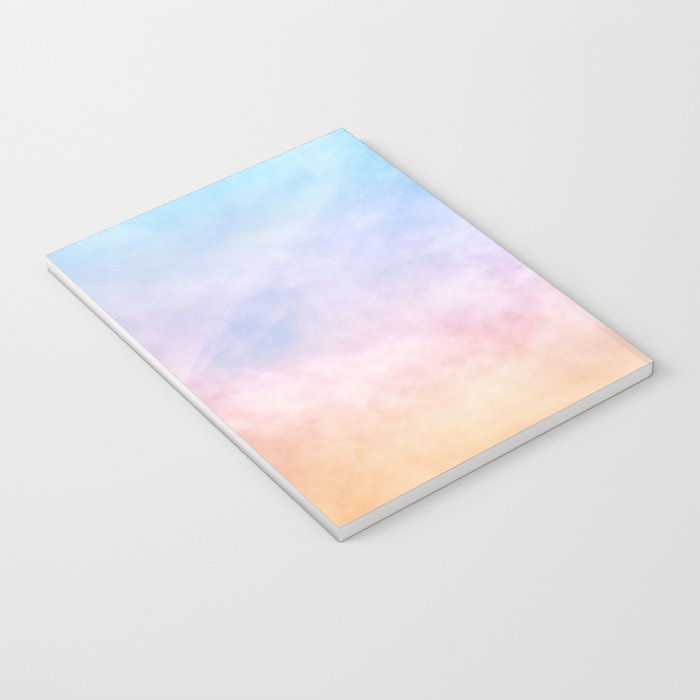 Pastel Rainbow Watercolor Clouds Notebook Gallery Image 3
