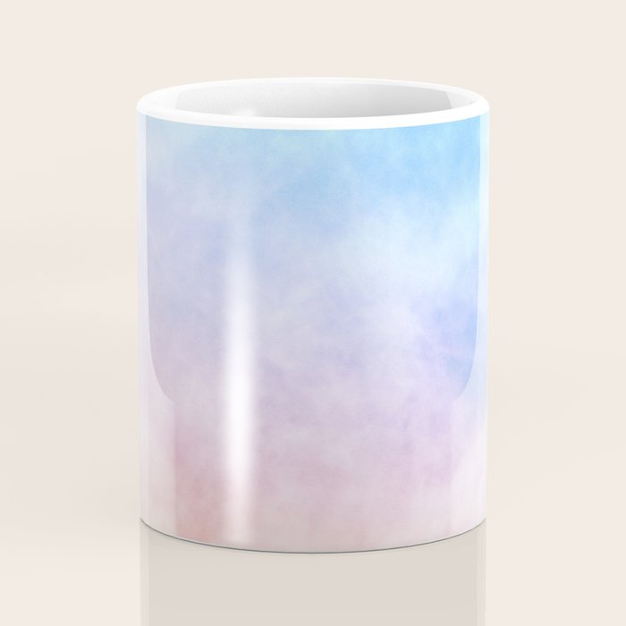Pastel Rainbow Watercolor Clouds Coffee Mug Gallery Image 4