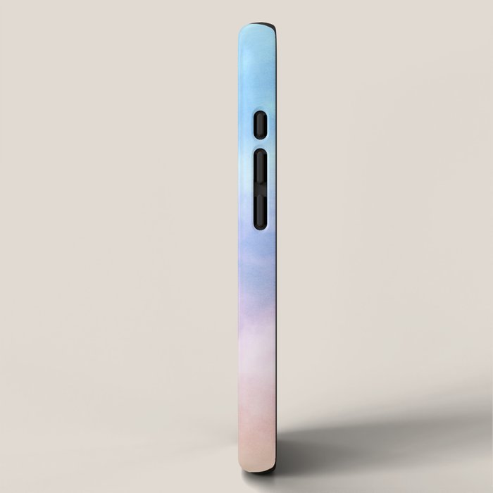 Pastel Rainbow Watercolor Clouds iPhone Case Gallery Image 2