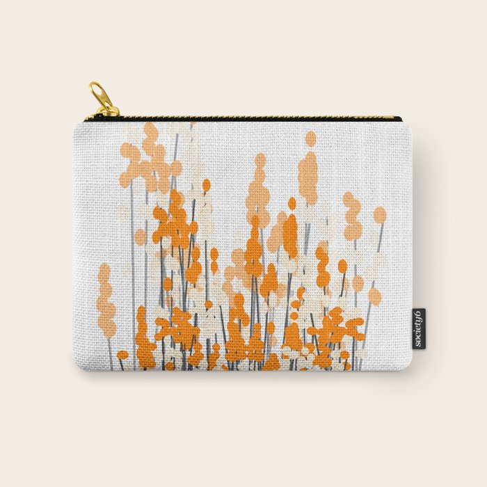 Orange Spring Bouquet on White Background #decor #society6 #buyart Carry All Pouch Gallery Image 1