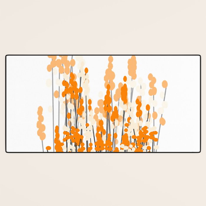 Orange Spring Bouquet on White Background #decor #society6 #buyart Desk Mat Gallery Image 3