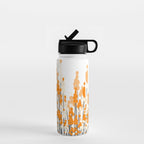 Orange Spring Bouquet on White Background #decor #society6 #buyart Water Bottle Gallery Image 1