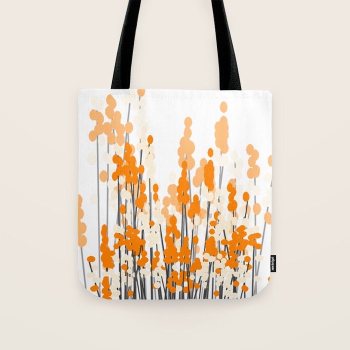 Orange Spring Bouquet on White Background #decor #society6 #buyart Tote Bag Gallery Image 1