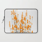 Orange Spring Bouquet on White Background #decor #society6 #buyart Laptop Sleeve Gallery Image 1
