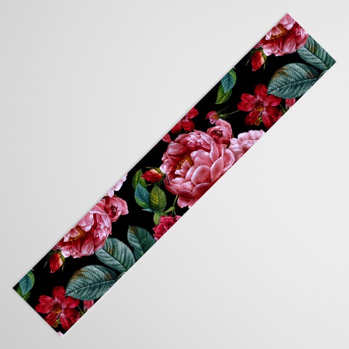 Red Floral Garden Table Runner Gallery Image 3