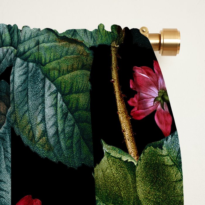 Red Floral Garden Window Curtain Gallery Image 2