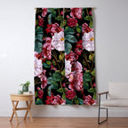 Red Floral Garden Window Curtain Gallery Image 5