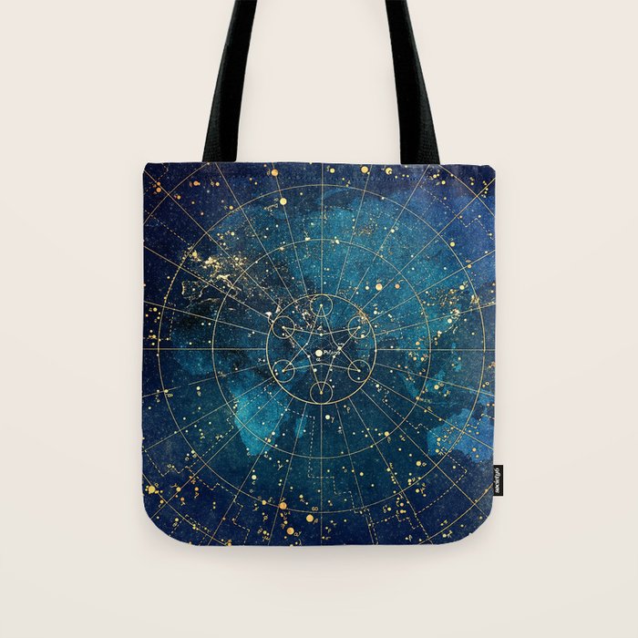 Star Map :: City Lights Tote Bag Gallery Image 1
