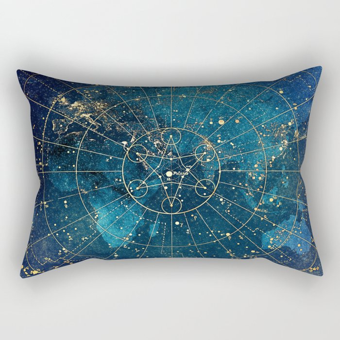 Star Map :: City Lights Rectangular Pillow Gallery Image 2
