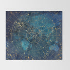 Star Map :: City Lights Throw Blanket Gallery Image 2