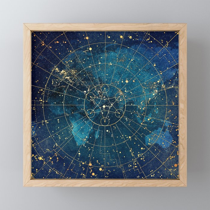 Star Map :: City Lights Mini Art Print Gallery Image 1