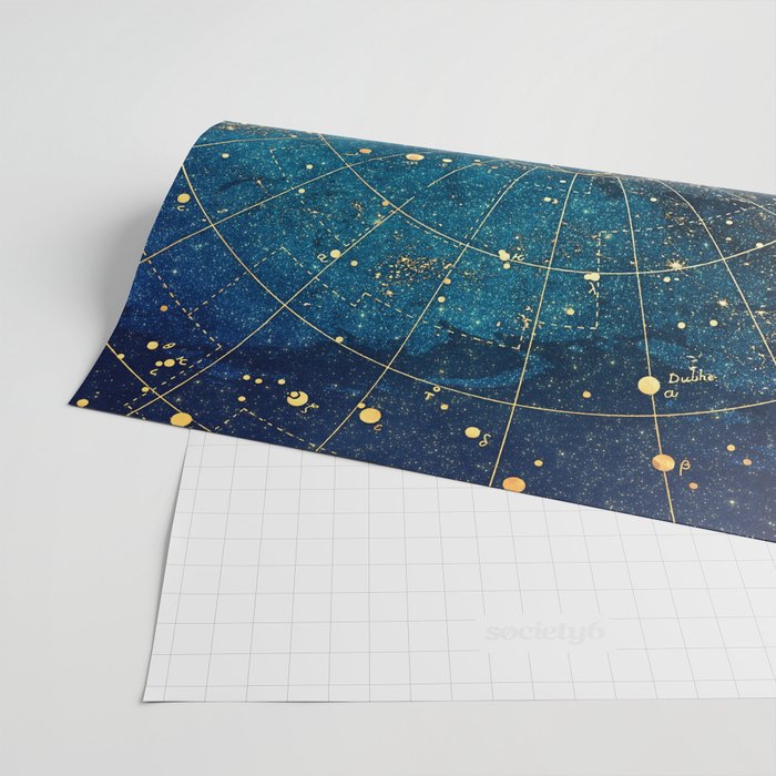 Star Map :: City Lights Wrapping Paper Gallery Image 2