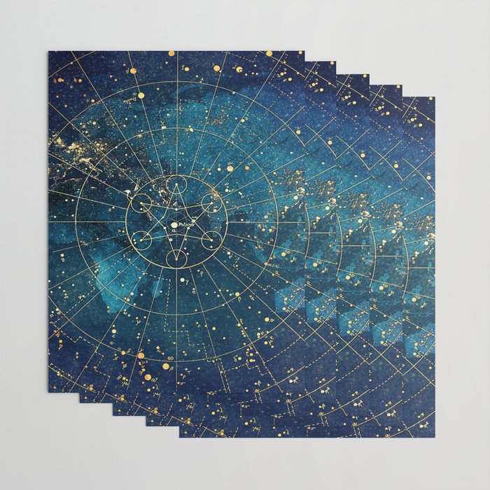 Star Map :: City Lights Wrapping Paper Gallery Image 3