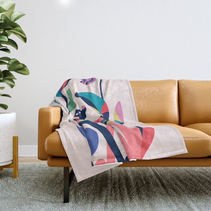 Pink Love Throw Blanket Gallery Image 1