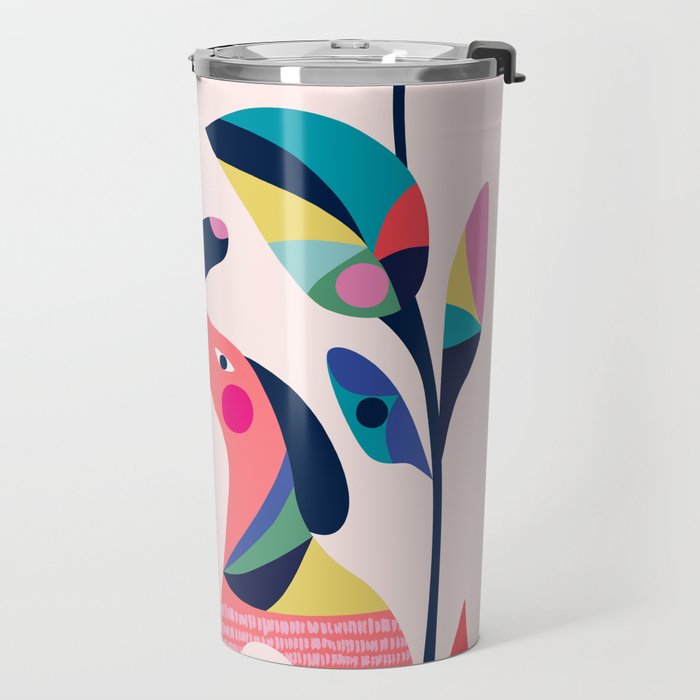 Pink Love Travel Mug Gallery Image 2