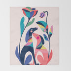 Pink Love Throw Blanket Gallery Image 2