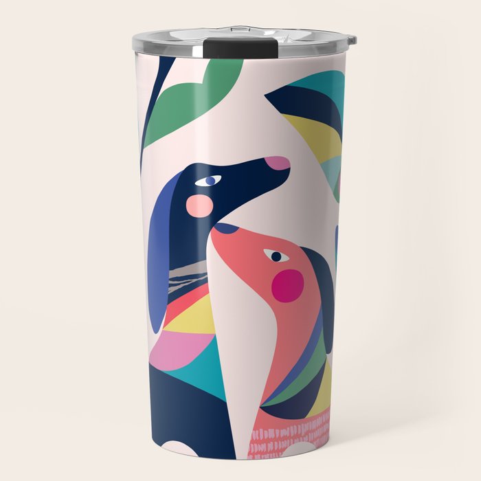 Pink Love Travel Mug Gallery Image 1