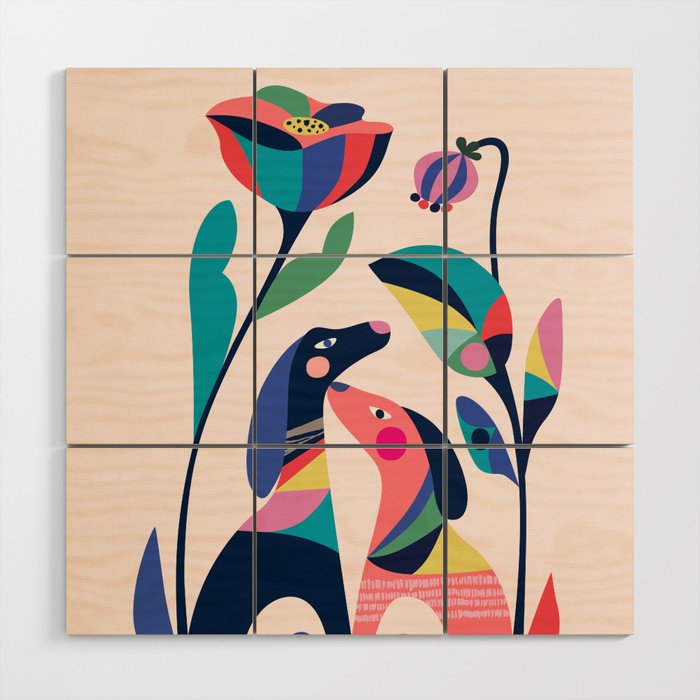 Pink Love Wood Wall Art Gallery Image 1