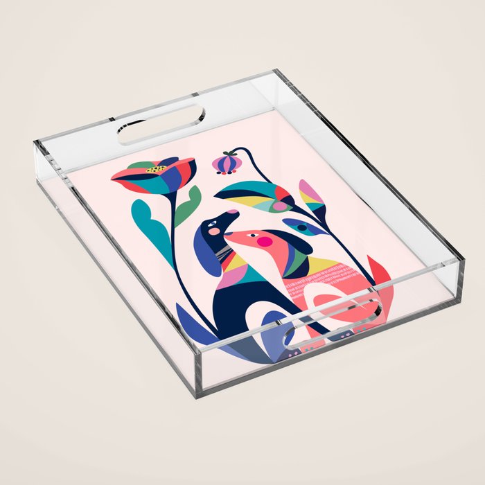 Pink Love Acrylic Tray Gallery Image 1
