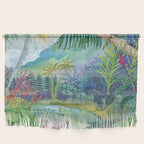 Jungle Paradise Watercolor Wall Hanging Gallery Image 1
