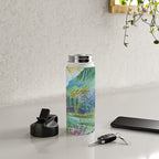 Jungle Paradise Watercolor Water Bottle Gallery Image 4